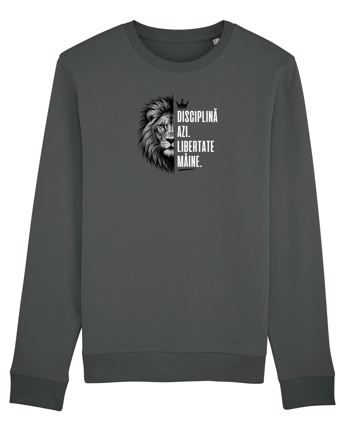 Bluză mânecă lungă Unisex Rise Anthracite