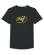 Leneș  Tricou mânecă scurtă guler larg Bărbat Skater