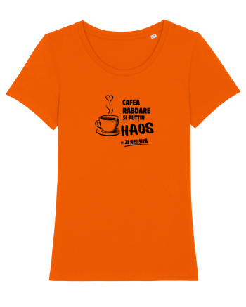 Cafea. Răbdare. Puțin haos  Bright Orange