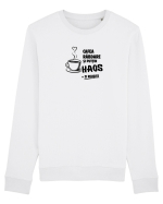 Cafea. Răbdare. Puțin haos  Bluză mânecă lungă Unisex Rise