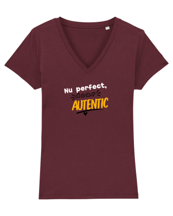 Nu perfect. Doar autentic. Burgundy