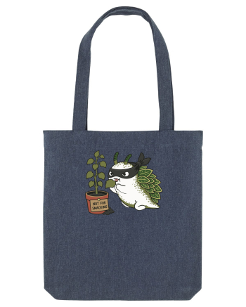 Funny Leaf Sea Slug Plant Thief Cartoon Cute Garden Ocean Animal Midnight Blue