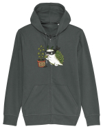 Funny Leaf Sea Slug Plant Thief Cartoon Cute Garden Ocean Animal Hanorac cu fermoar Unisex Connector