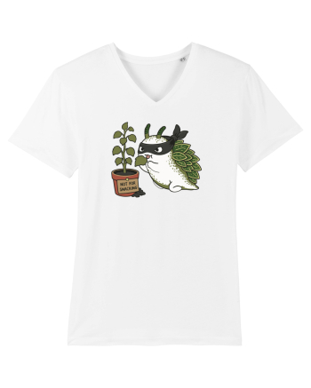 Funny Leaf Sea Slug Plant Thief Cartoon Cute Garden Ocean Animal White