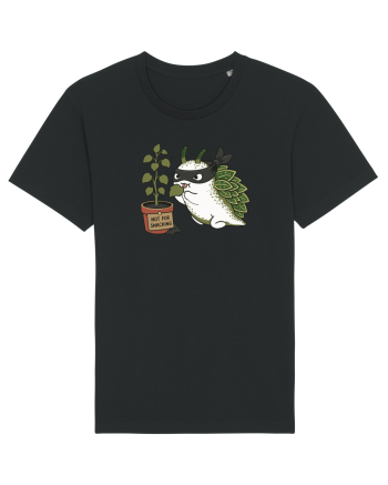 Funny Leaf Sea Slug Plant Thief Cartoon Cute Garden Ocean Animal Black