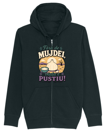 Fără de Mujdei, Viața e Pustiu! Funny Romanian Garlic Sauce Quote Black