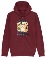 Fără de Mujdei, Viața e Pustiu! Funny Romanian Garlic Sauce Quote Hanorac cu fermoar Unisex Connector
