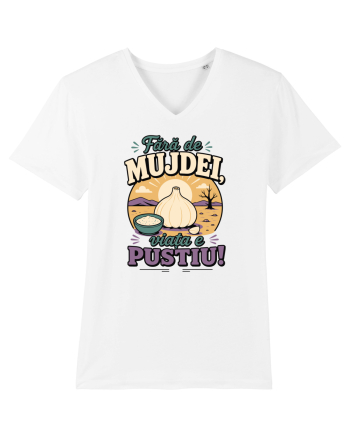 Fără de Mujdei, Viața e Pustiu! Funny Romanian Garlic Sauce Quote White