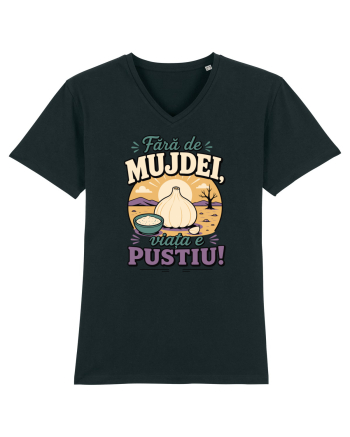 Fără de Mujdei, Viața e Pustiu! Funny Romanian Garlic Sauce Quote Black