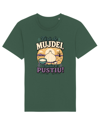 Fără de Mujdei, Viața e Pustiu! Funny Romanian Garlic Sauce Quote Bottle Green