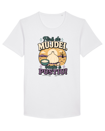 Fără de Mujdei, Viața e Pustiu! Funny Romanian Garlic Sauce Quote White