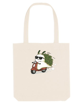Funny Leaf Sea Slug Riding Scooter Cute Ocean Animal Summer Sacoșă textilă