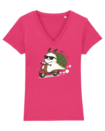 Funny Leaf Sea Slug Riding Scooter Cute Ocean Animal Summer Raspberry