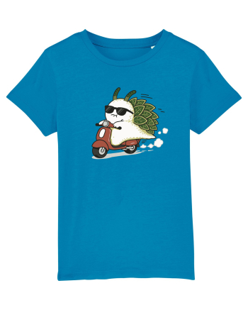 Funny Leaf Sea Slug Riding Scooter Cute Ocean Animal Summer Azur