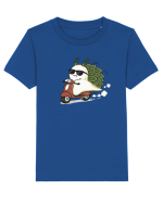 Funny Leaf Sea Slug Riding Scooter Cute Ocean Animal Summer Tricou mânecă scurtă  Copii Mini Creator