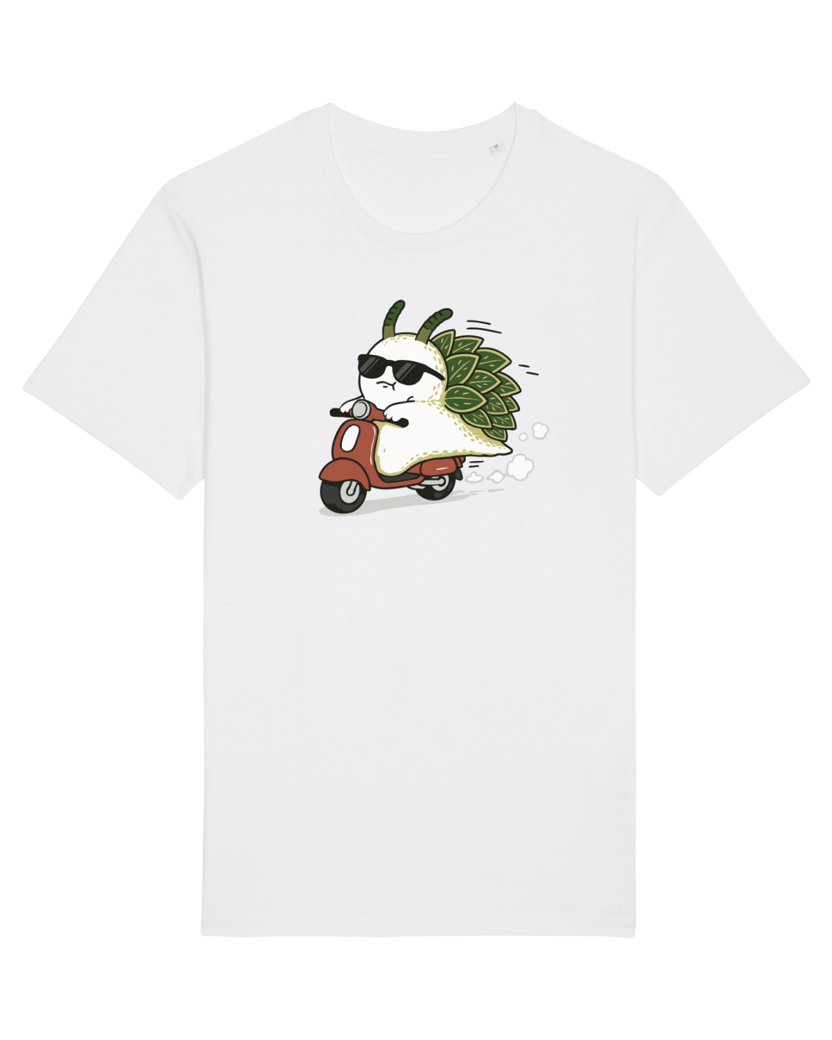 Tricou mânecă scurtă Unisex Rocker White