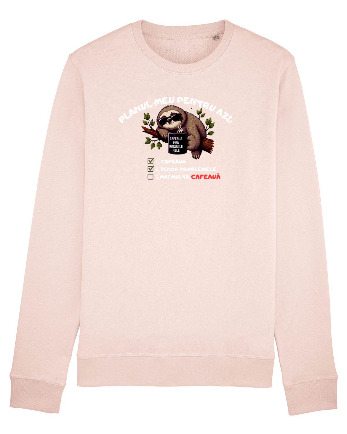 Bluză mânecă lungă Unisex Rise Candy Pink