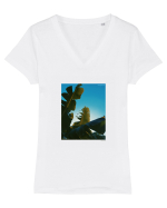 Tropical Therapy no. 6 Tricou mânecă scurtă guler V Damă Evoker