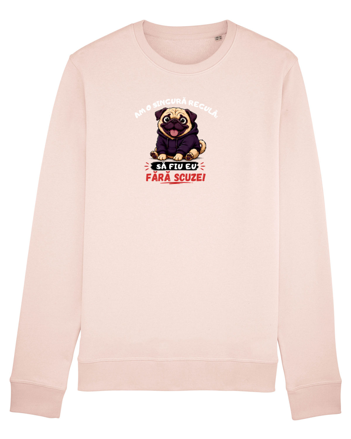 Bluză mânecă lungă Unisex Rise Candy Pink