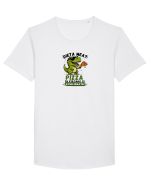 Dieta mea? PIZZA Tricou mânecă scurtă guler larg Bărbat Skater