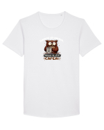Cafea acum...lumea mai târziu  Tricou mânecă scurtă guler larg Bărbat Skater