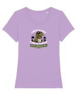 Cafea mea e mai puternică decât răbdarea mea Tricou mânecă scurtă guler larg fitted Damă Expresser