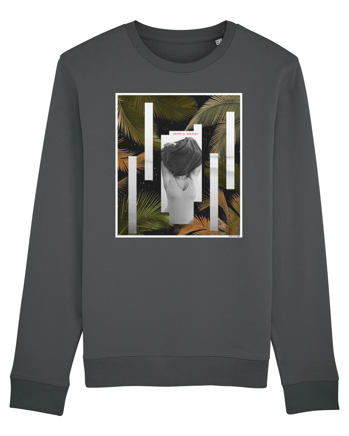 Bluză mânecă lungă Unisex Rise Anthracite