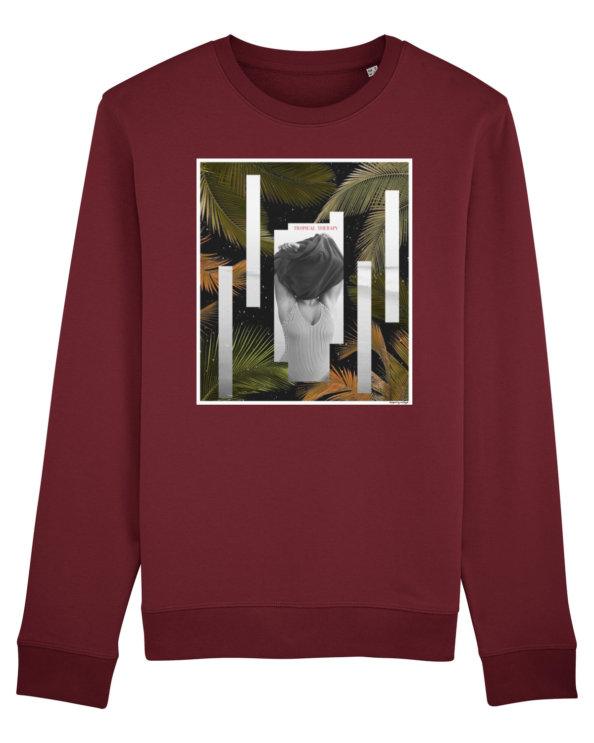 Bluză mânecă lungă Unisex Rise Burgundy