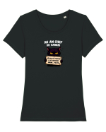Nu am chef de oamenii  Tricou mânecă scurtă guler larg fitted Damă Expresser