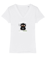 Adult? Nu mulțumesc  Tricou mânecă scurtă guler V Damă Evoker