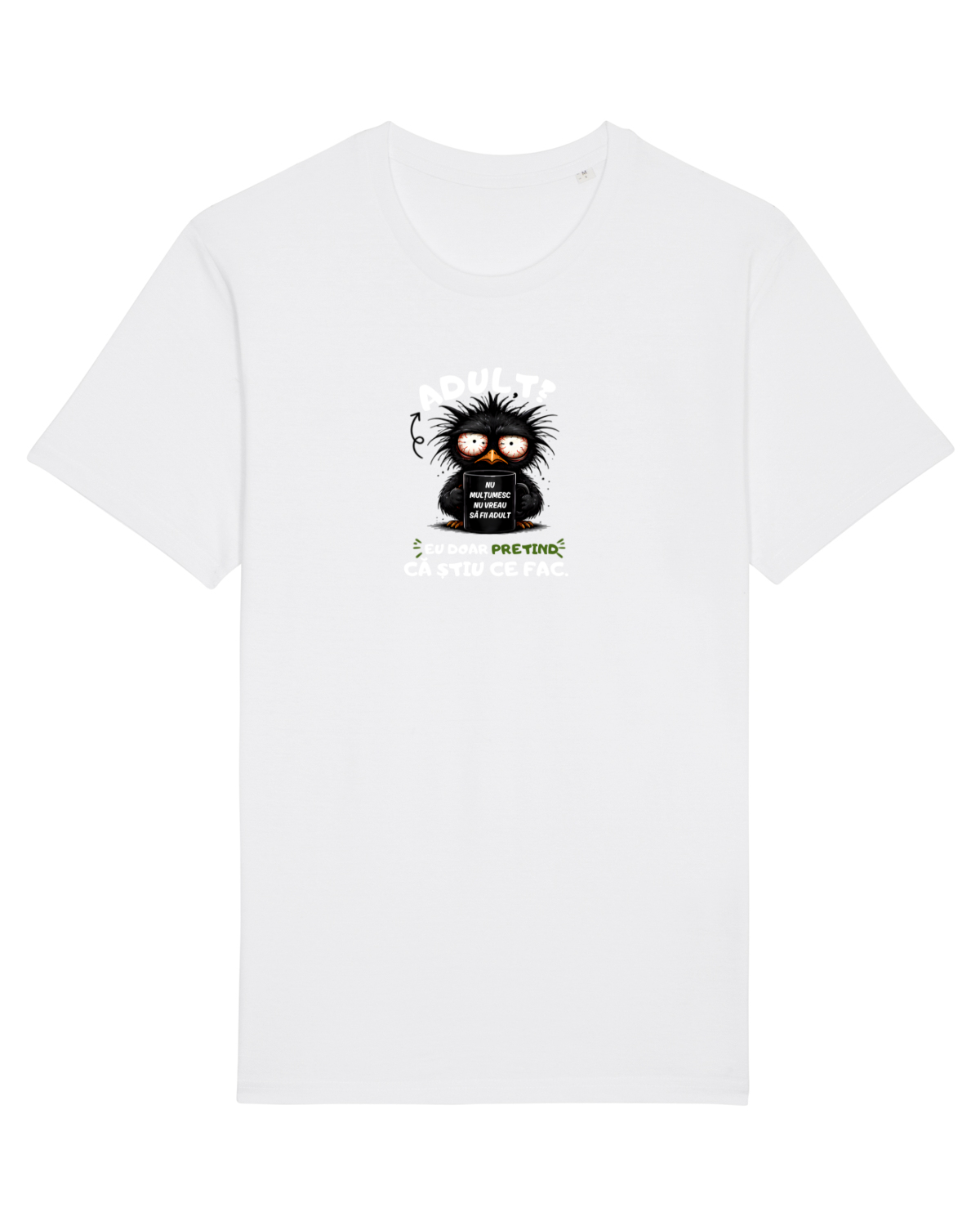 Tricou mânecă scurtă Unisex Rocker White