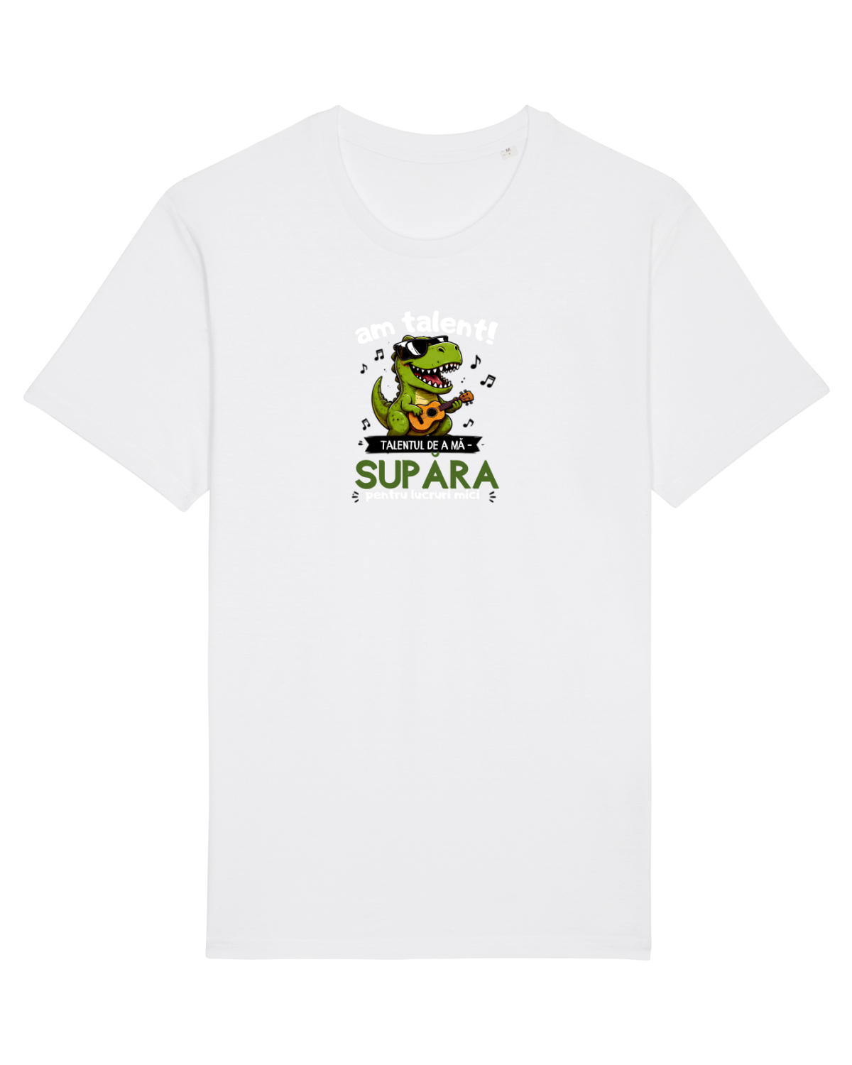 Tricou mânecă scurtă Unisex Rocker White