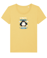 Nu sunt gras, sunt pufos. Tricou mânecă scurtă guler larg fitted Damă Expresser