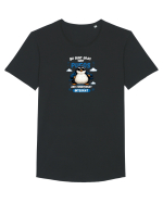 Nu sunt gras, sunt pufos. Tricou mânecă scurtă guler larg Bărbat Skater