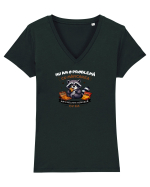 Nu am o problemă cu mâncarea.... Tricou mânecă scurtă guler V Damă Evoker