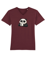 Panda Tricou mânecă scurtă guler V Bărbat Presenter
