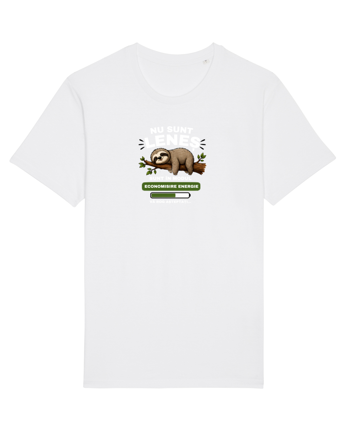 Tricou mânecă scurtă Unisex Rocker White