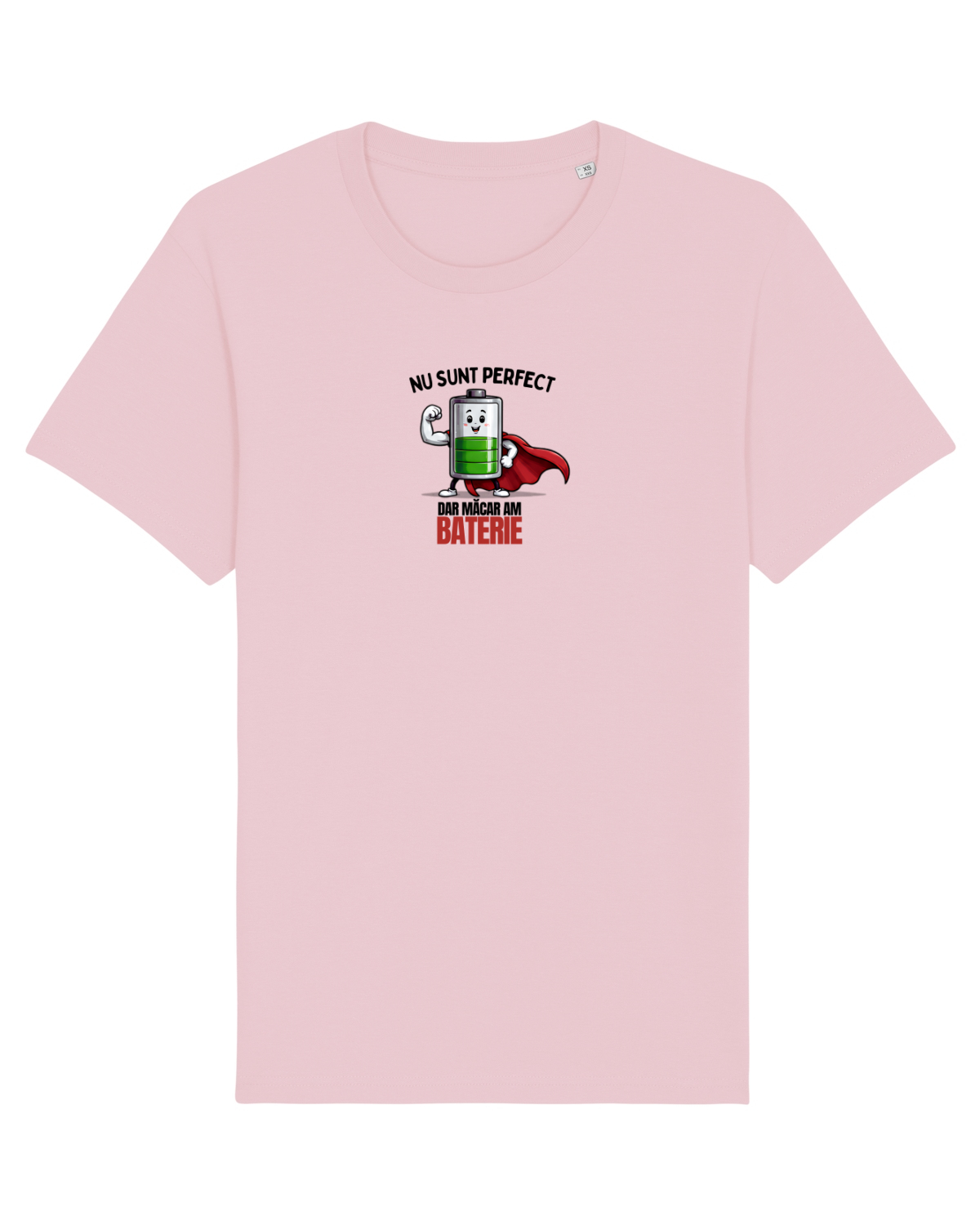 Tricou mânecă scurtă Unisex Rocker Cotton Pink