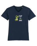 Nu sunt scurt..sunt compact  Tricou mânecă scurtă guler V Bărbat Presenter