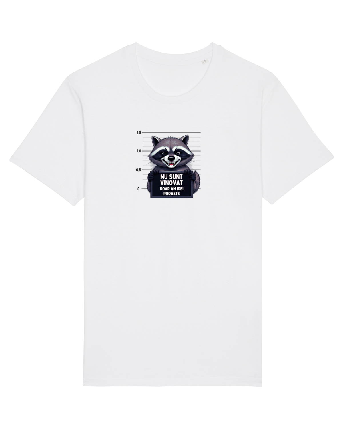 Tricou mânecă scurtă Unisex Rocker White