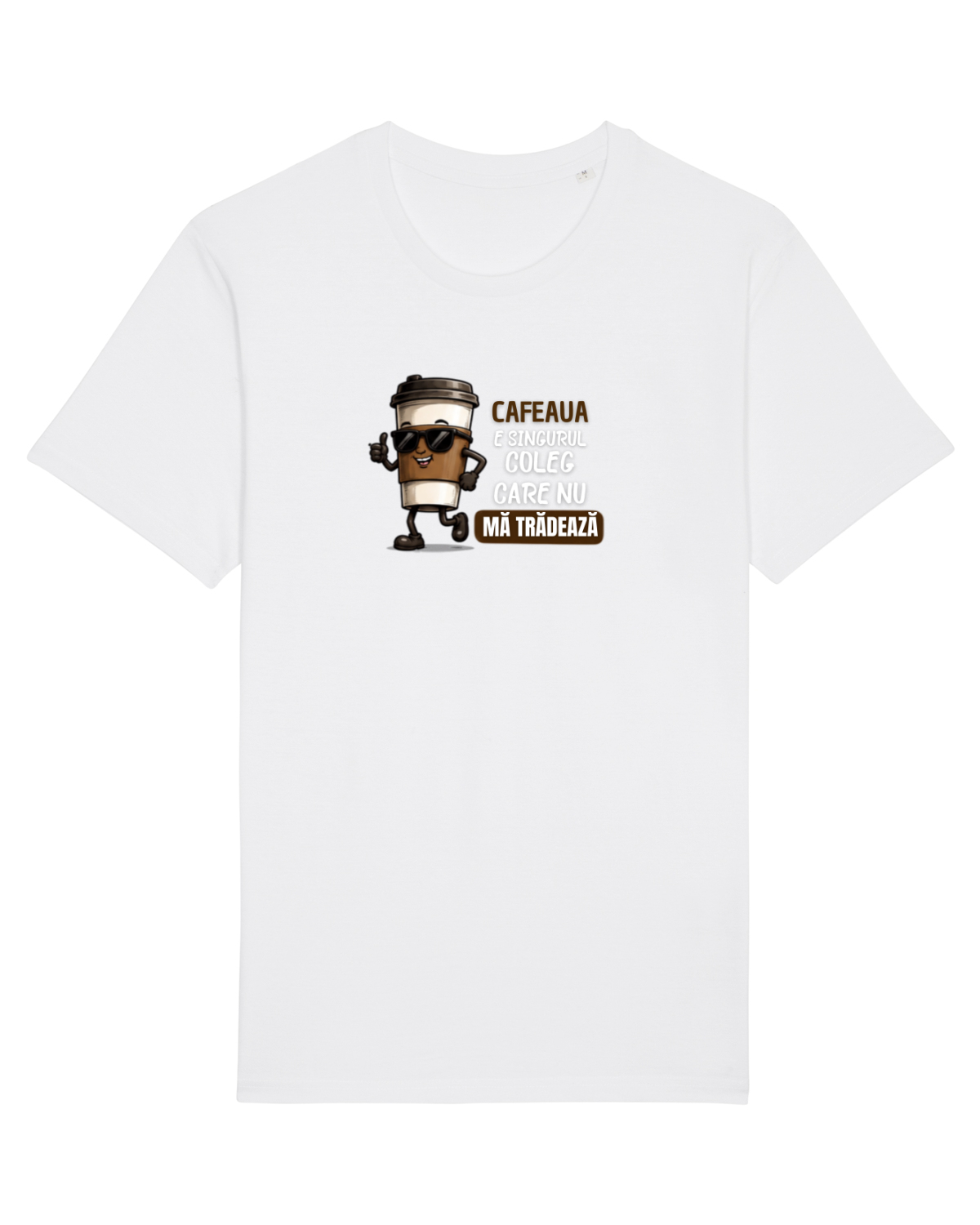 Tricou mânecă scurtă Unisex Rocker White