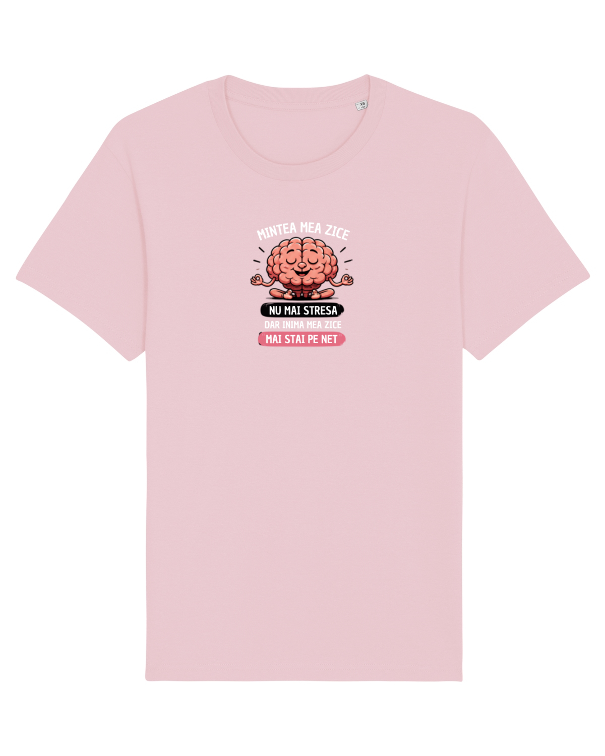 Tricou mânecă scurtă Unisex Rocker Cotton Pink