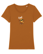 Cool  Tricou mânecă scurtă guler larg fitted Damă Expresser