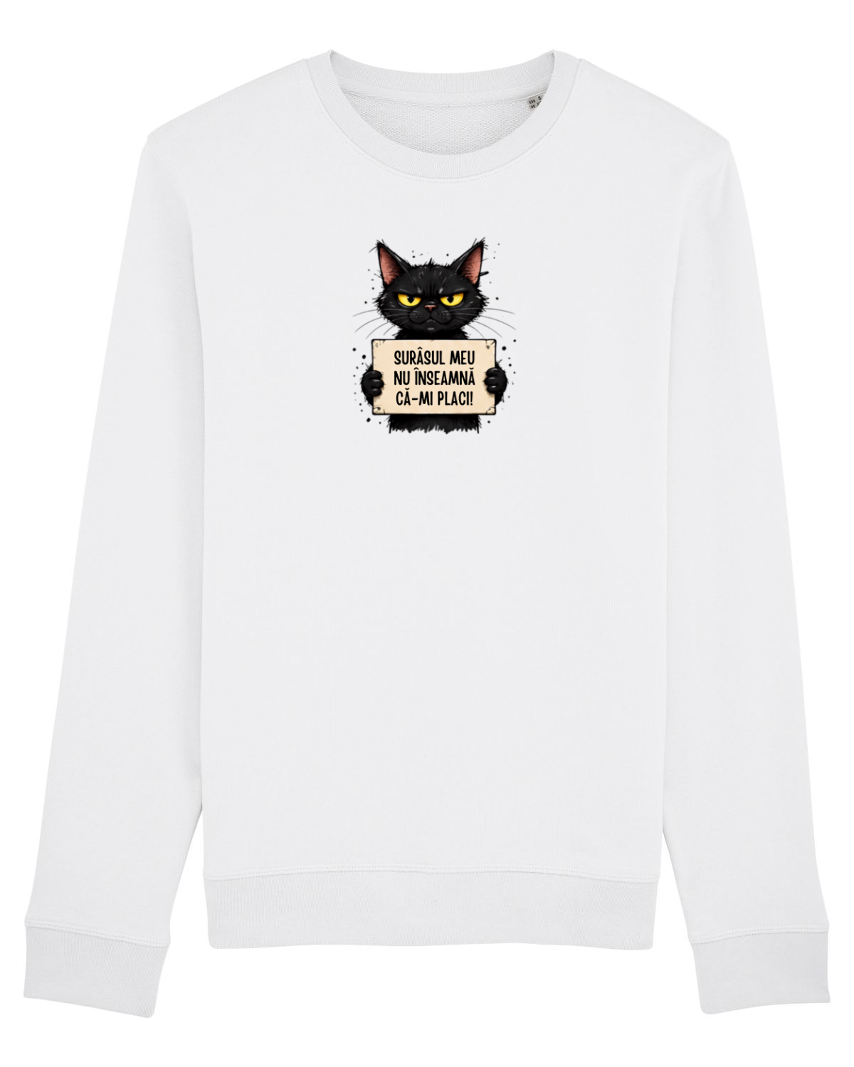 Bluză mânecă lungă Unisex Rise White