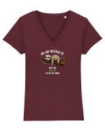 Nu am motivație  Tricou mânecă scurtă guler V Damă Evoker