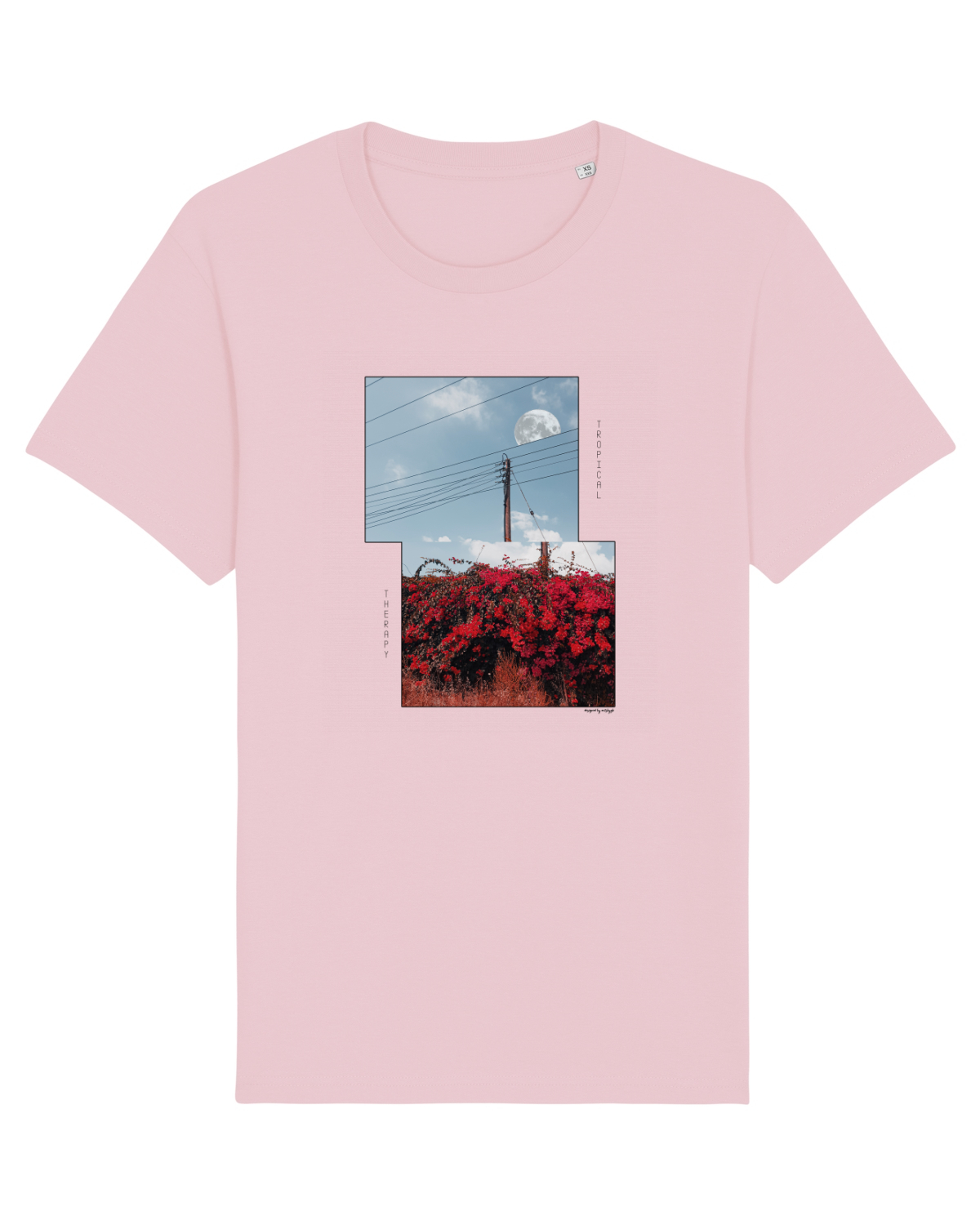 Tricou mânecă scurtă Unisex Rocker Cotton Pink