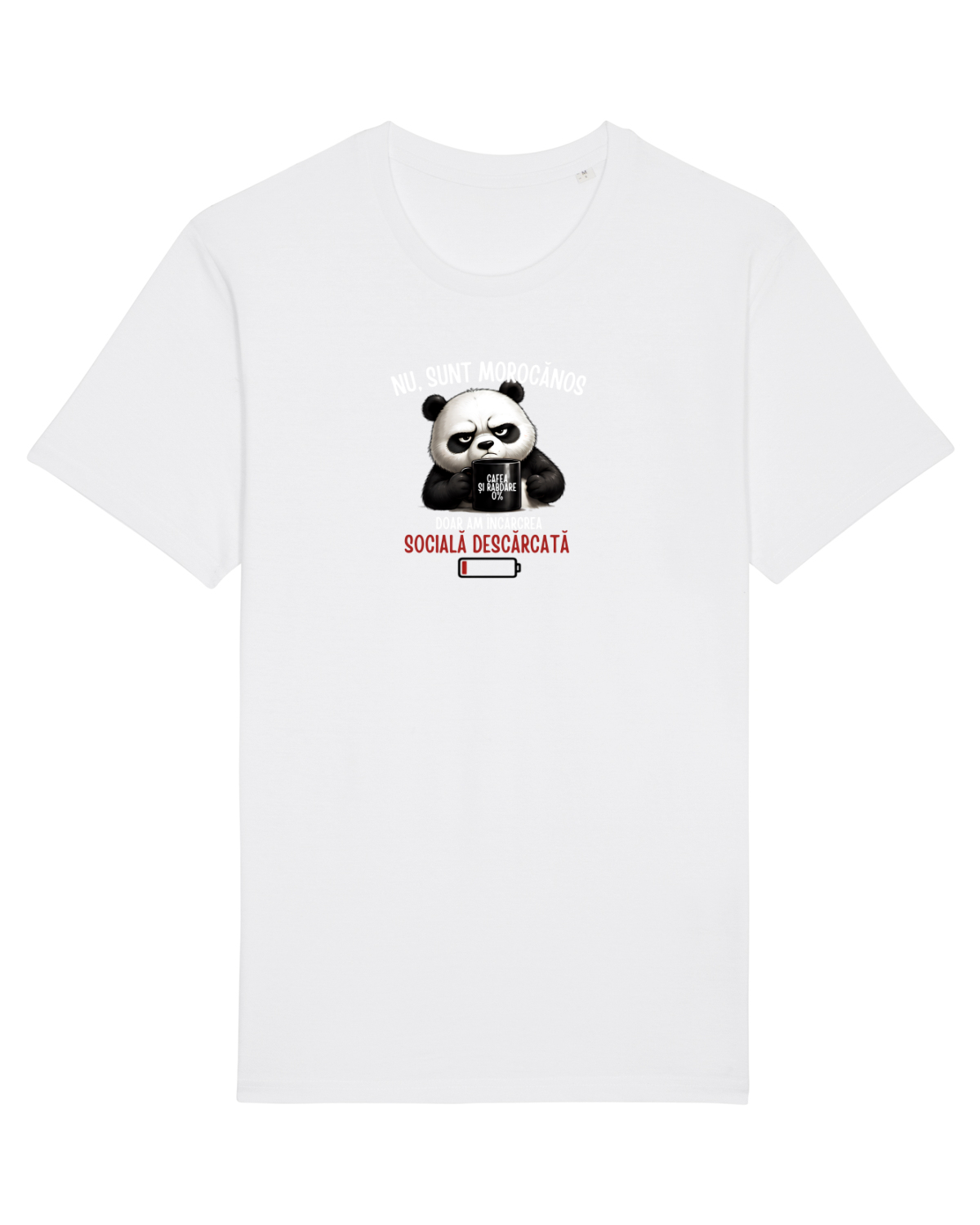 Tricou mânecă scurtă Unisex Rocker White