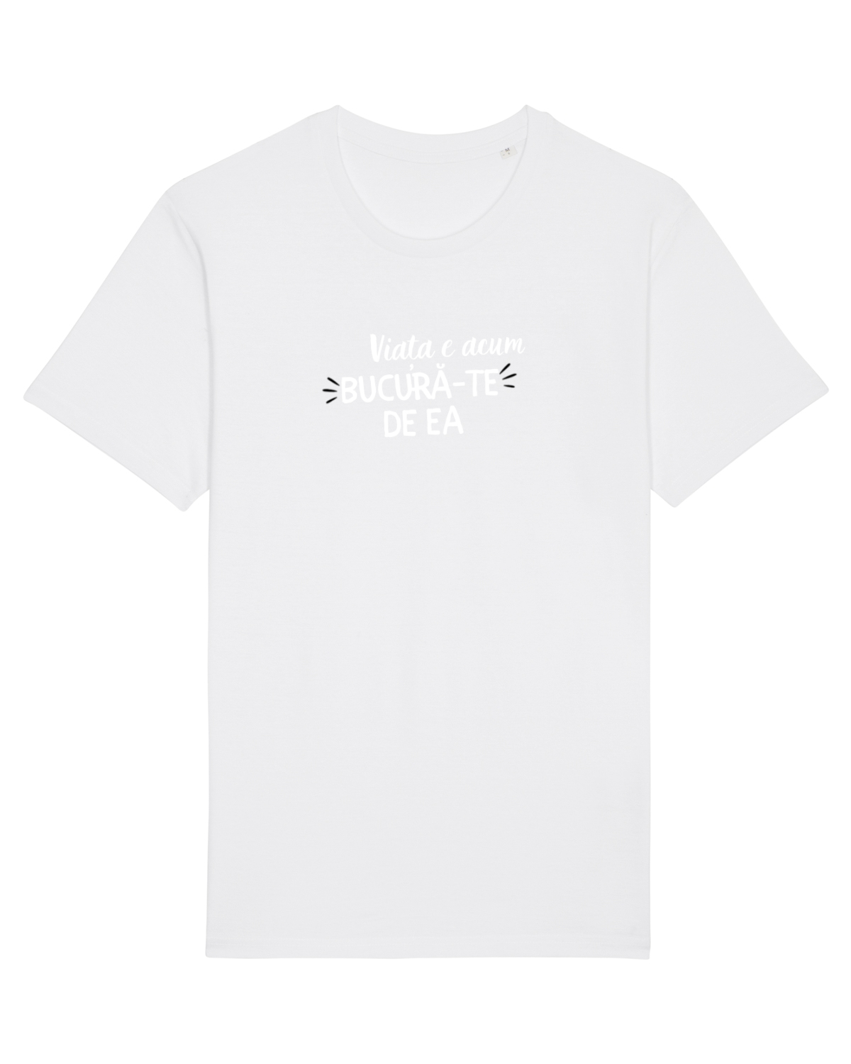 Tricou mânecă scurtă Unisex Rocker White