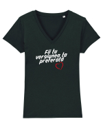 Fii tu versiunea ta preferata  Tricou mânecă scurtă guler V Damă Evoker