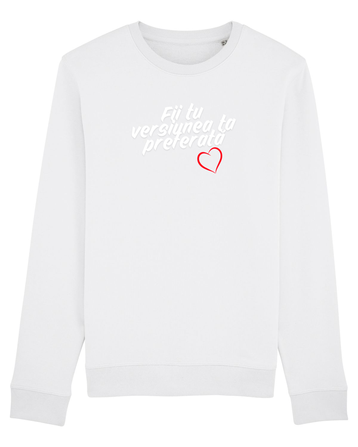 Bluză mânecă lungă Unisex Rise White